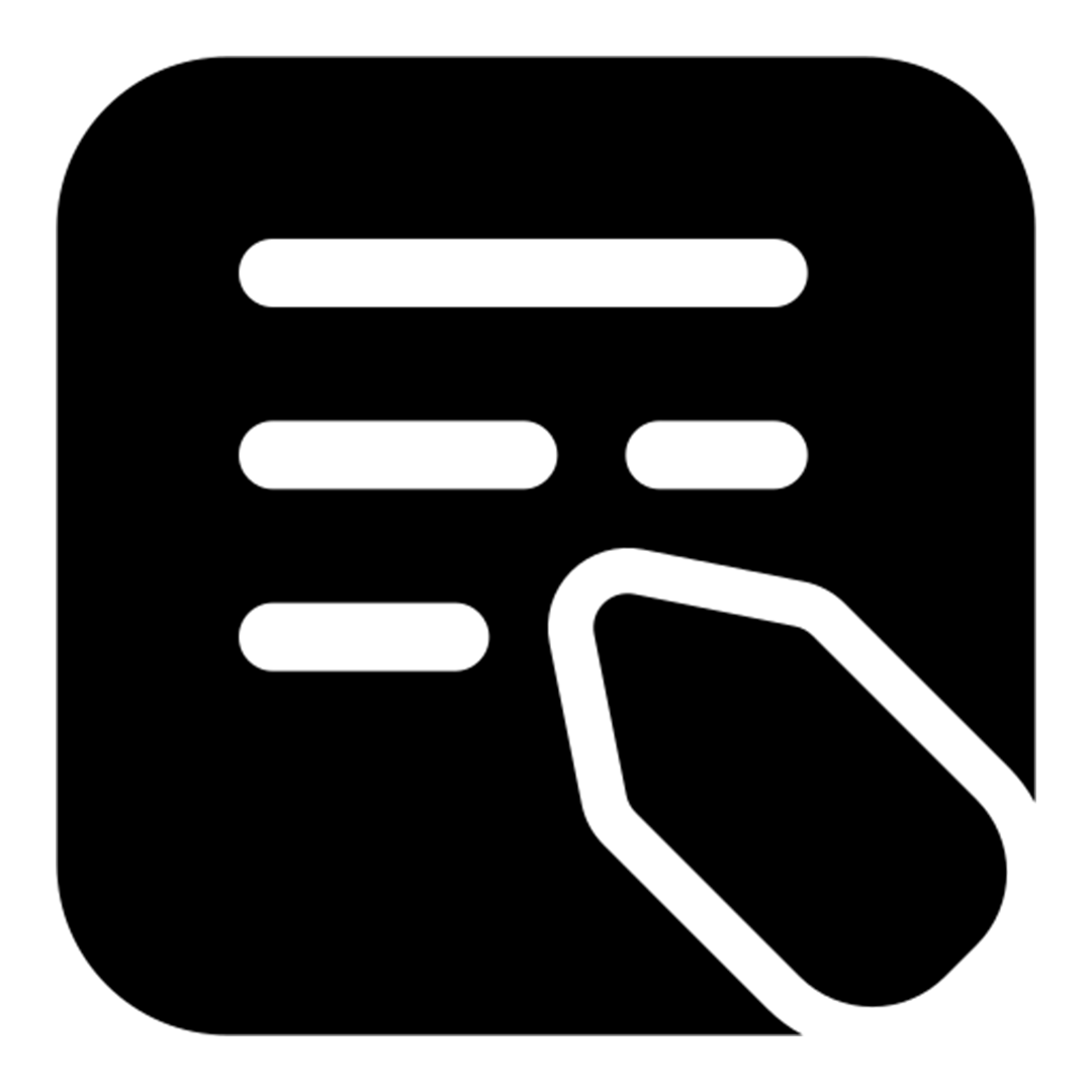 Notebook icon representing powerful content creation